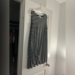 Loft Striped Sleeveless Dress
